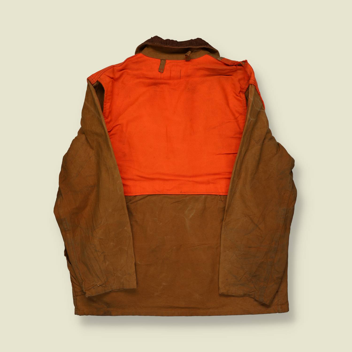 1950s–1960s | Brushmaster | Waxed Hunting Jacket – Brown/Orange - M