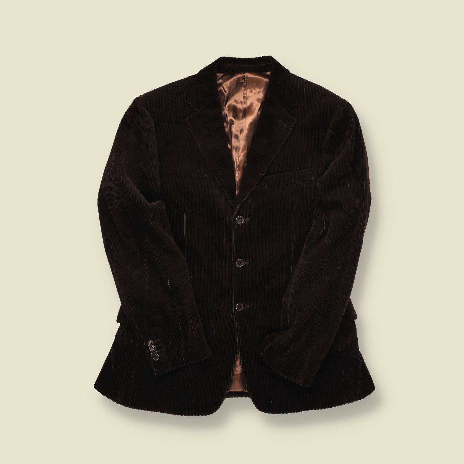 1970s–1980s | Unbranded | Corduroy Blazer – Chocolate Brown - S