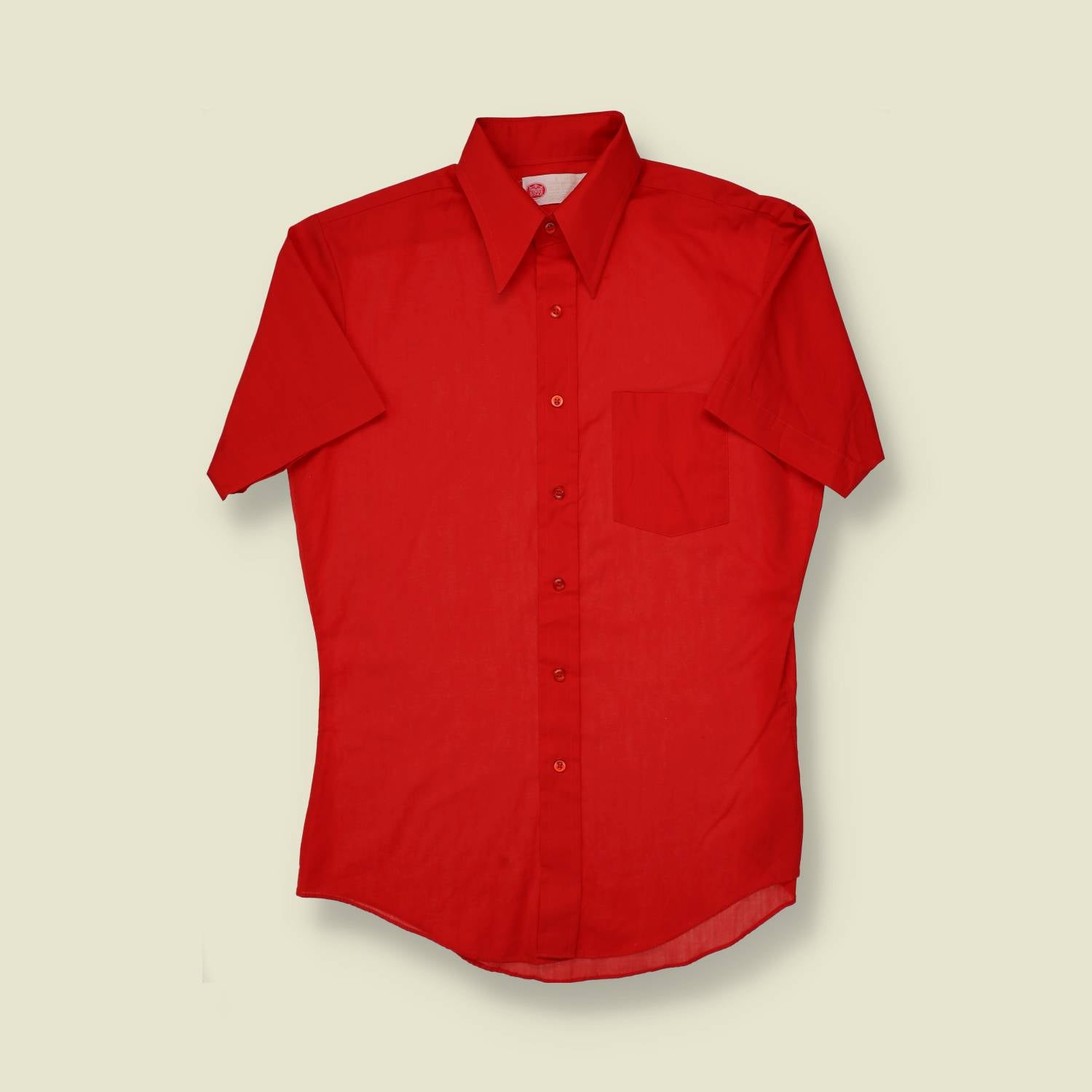1970s Red Shirt - M