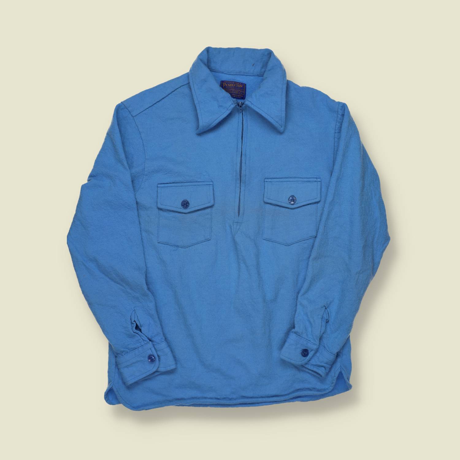 1970s 1/4 Zip Pendleton Pullover Shirt - S