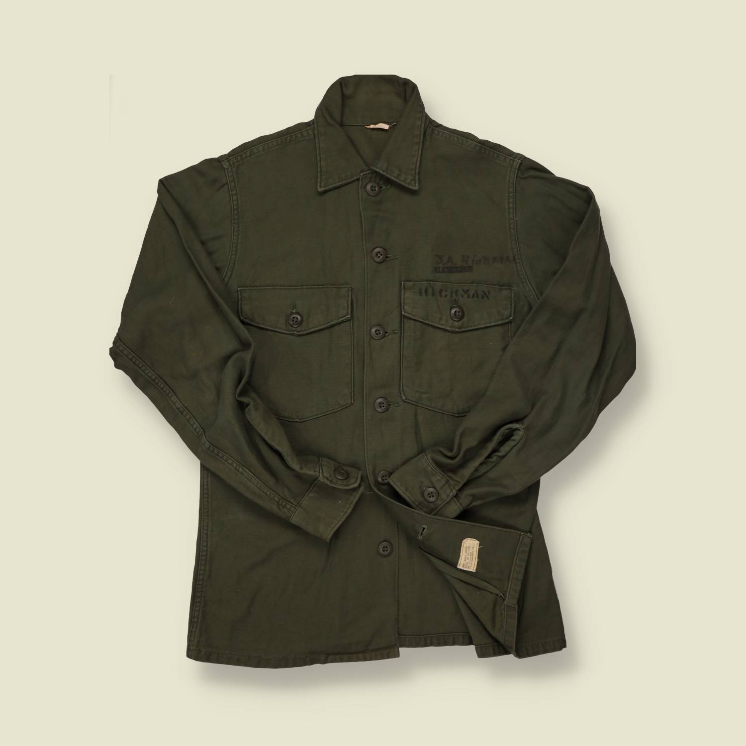 1960s US Army Fatigue Shirt - M