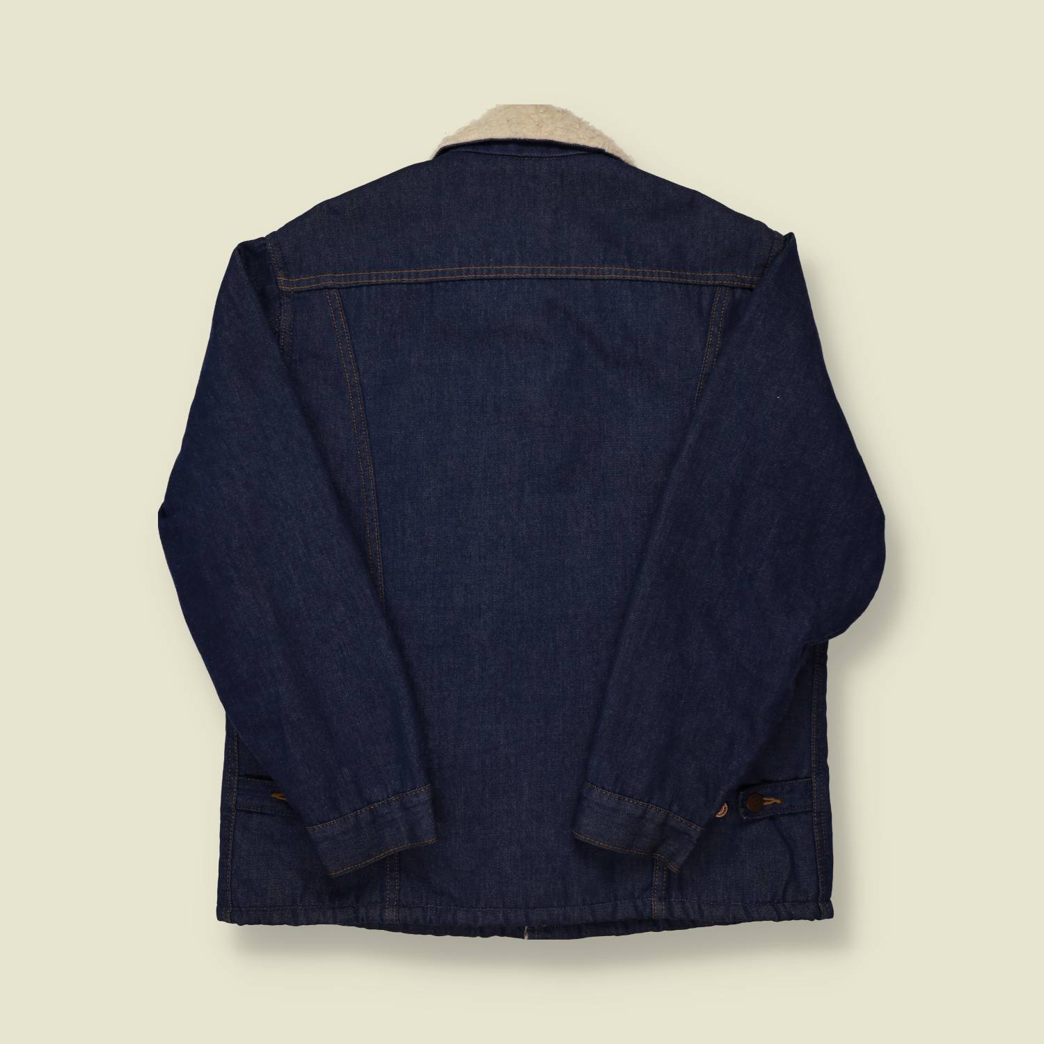 1970s Sherpa Lined Denim Coat - L