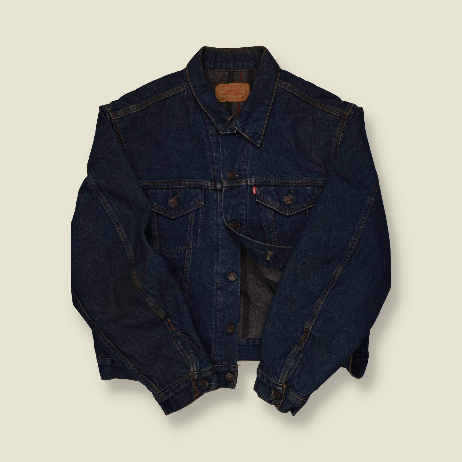 1980s Made In USA Blanket Lined Levi's Denim Jacket - M