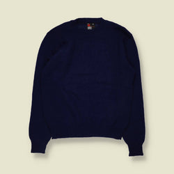 1970s | Robert Bruce | Wool Crew Neck Jumper | Navy - S