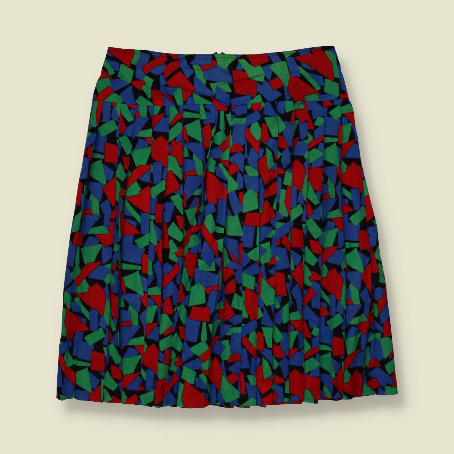 1980s | Cotton Blend Skirt | Multi - w30
