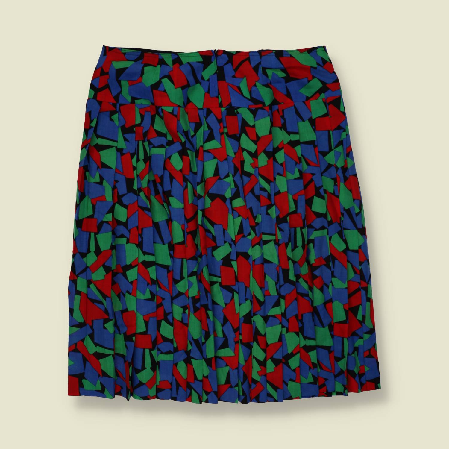 1980s | Cotton Blend Skirt | Multi - w30