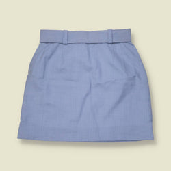 1960s | Cotton Blend Skirt | Blue - w30