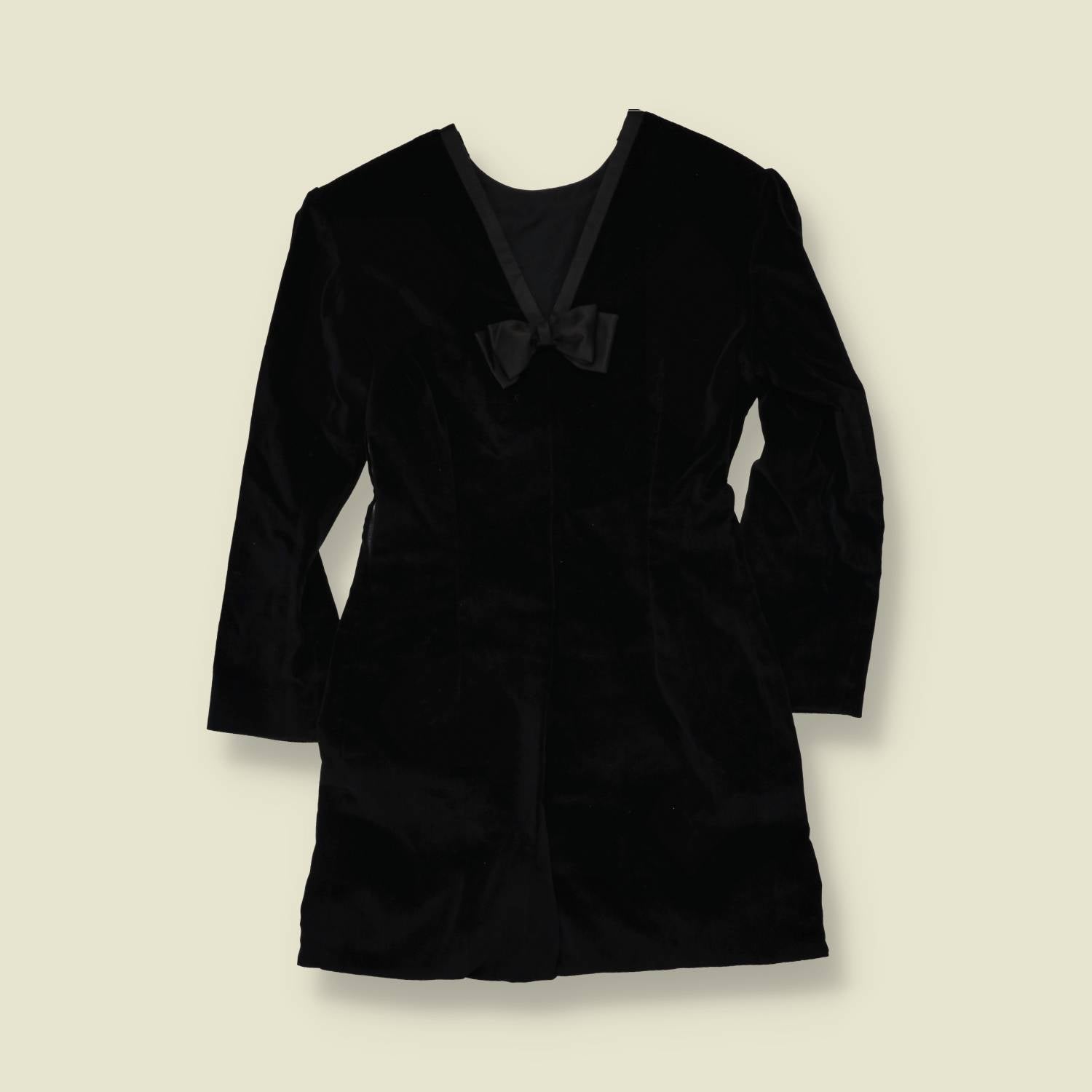 1970s | Velvet Dress | Black - 4