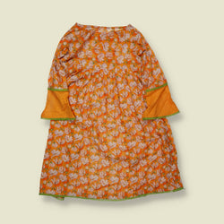 1970s | Prairie Dress | Orange Floral - 6