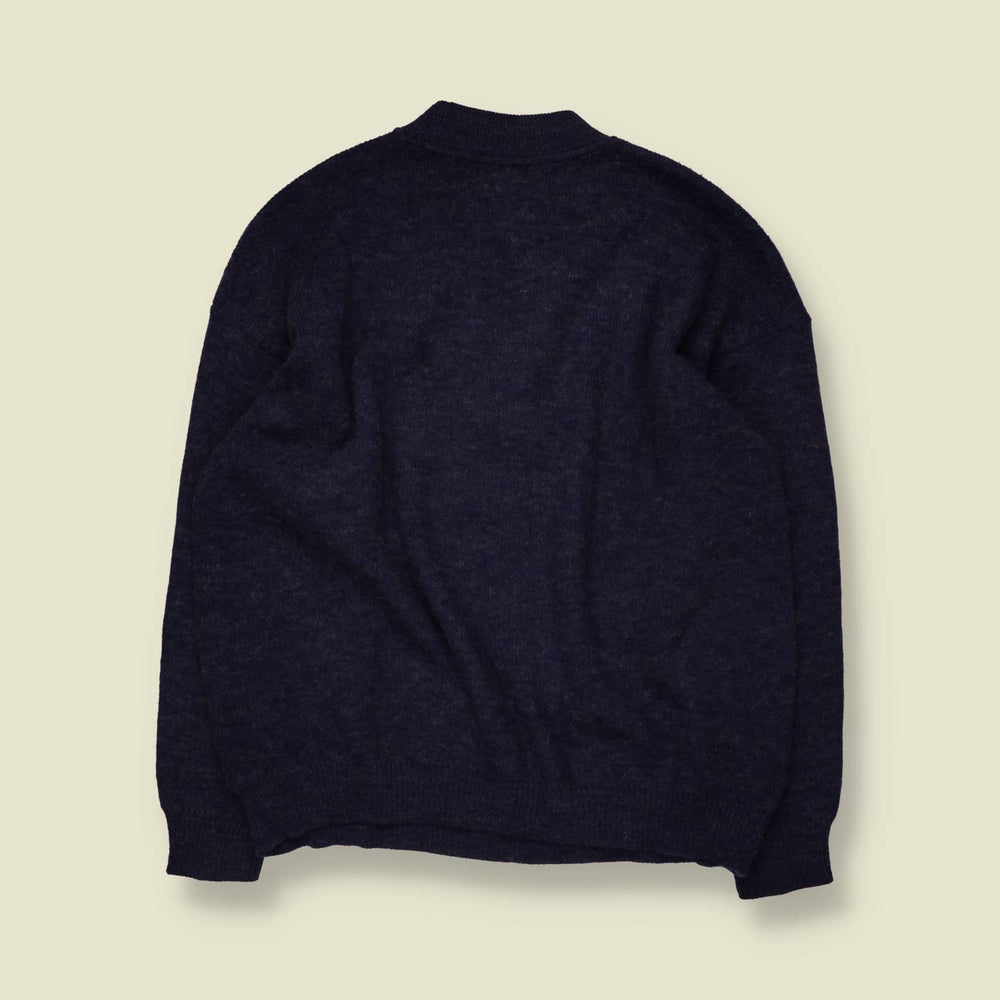 1980s | Novelty "Kayak Eaux Vives" Jumper | Navy - XXL