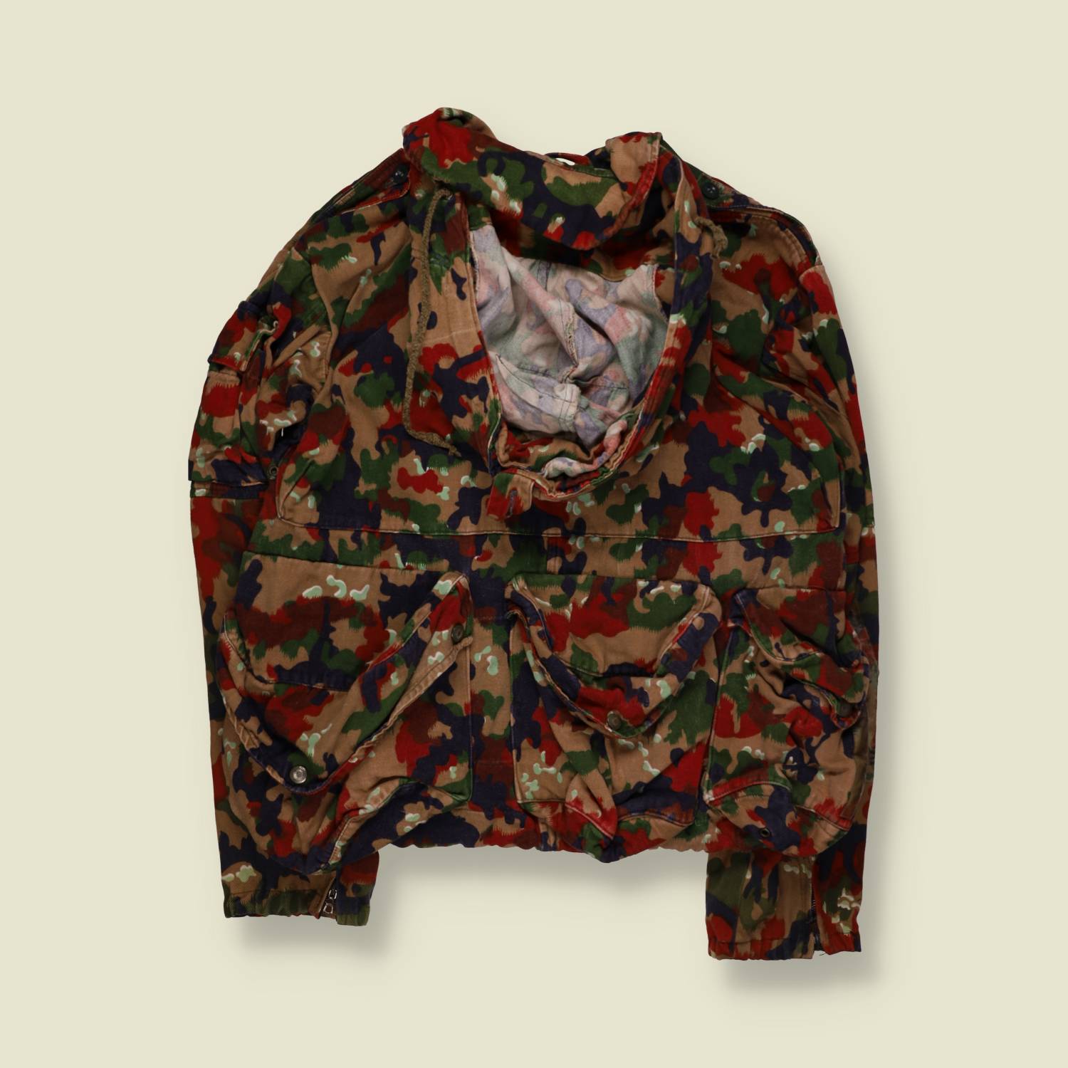 1980s | Swiss Army | Alpenflage Camo Field Jacket | Multi - S