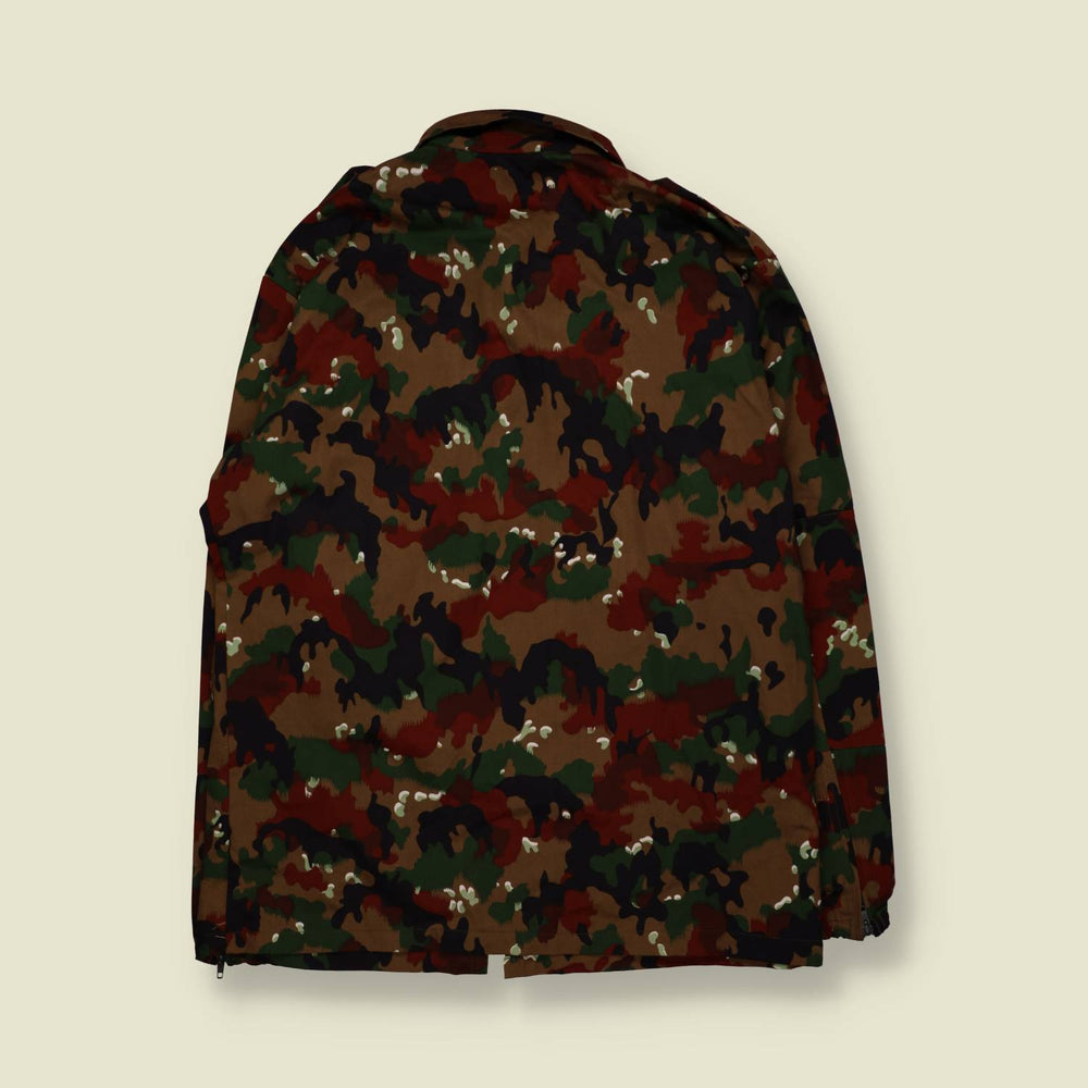 1980s | Swiss Army | Alpenflage Camo Field Shirt | Multi- XL