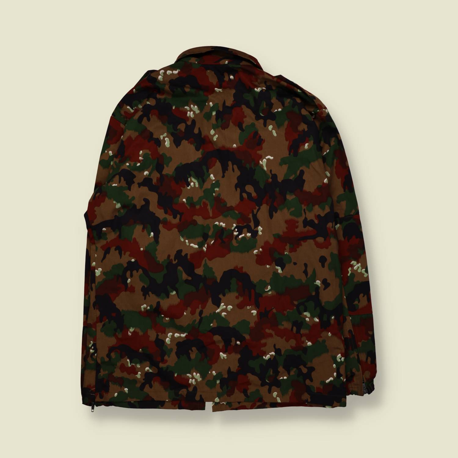 1980s | Swiss Army | Alpenflage Camo Field Shirt | Multi- XL
