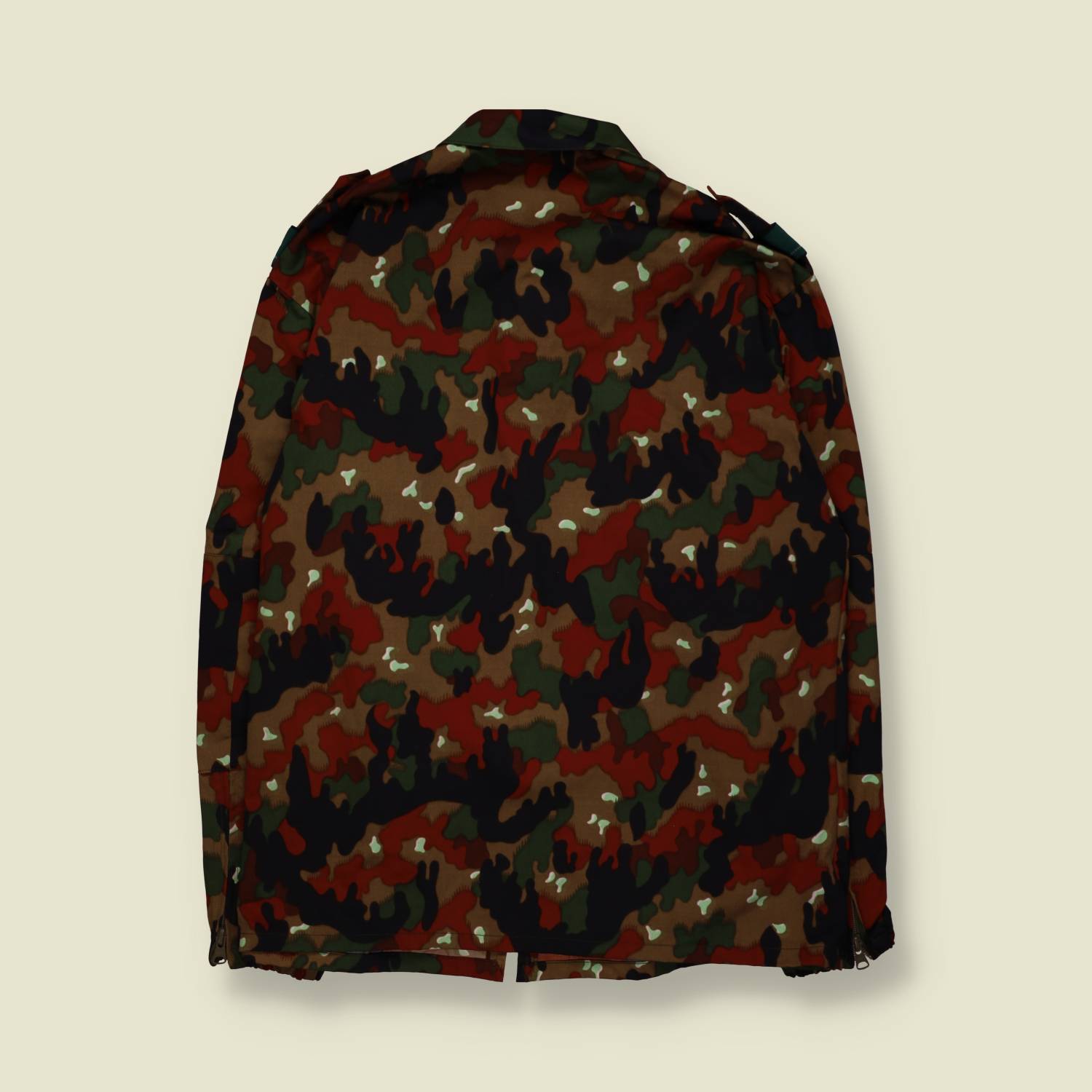 1980s | Swiss Army | Alpenflage Camo Field Shirt | Multi - XL