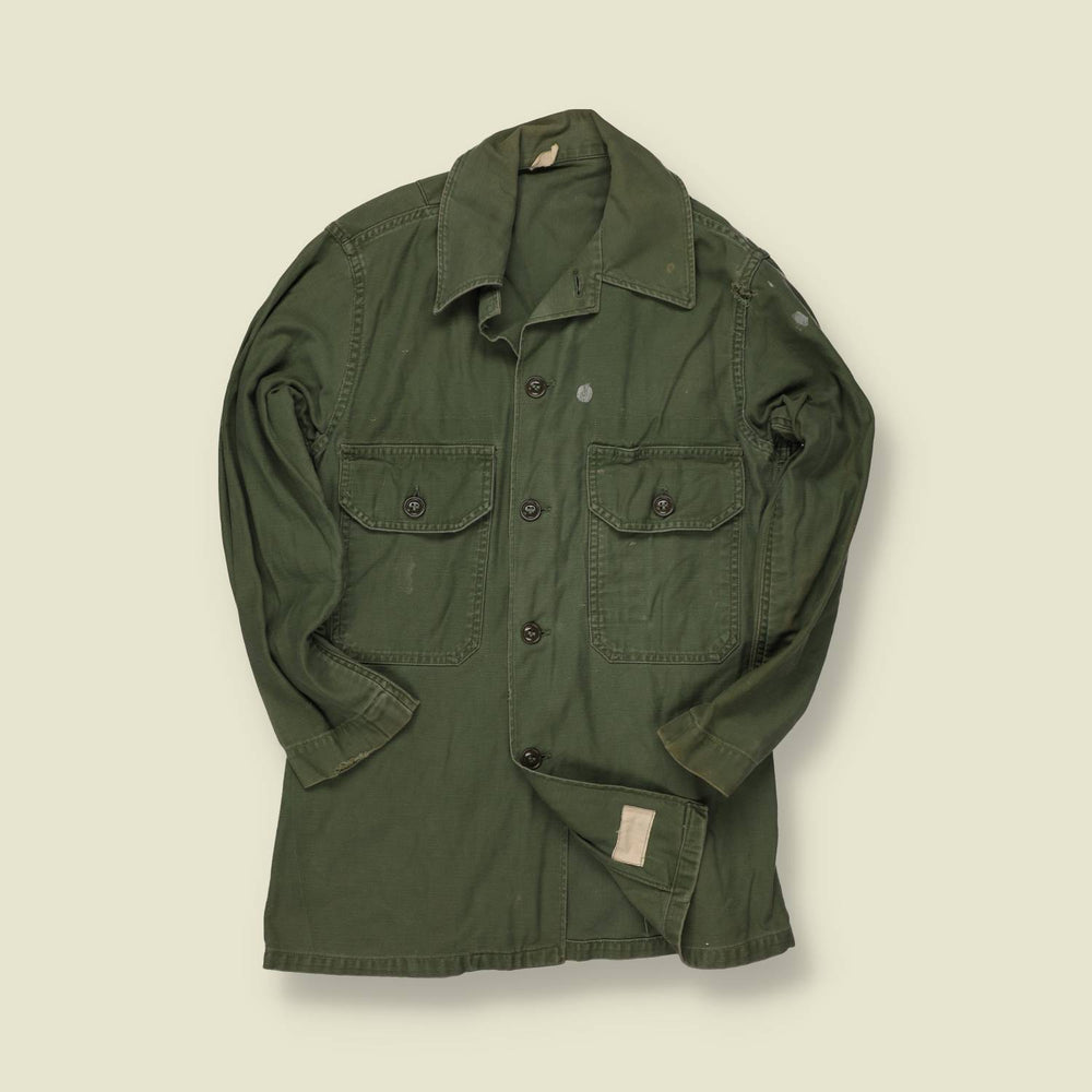 Early 1950s U.S. Army OG-107 Utility Shirt – First Pattern -  XS