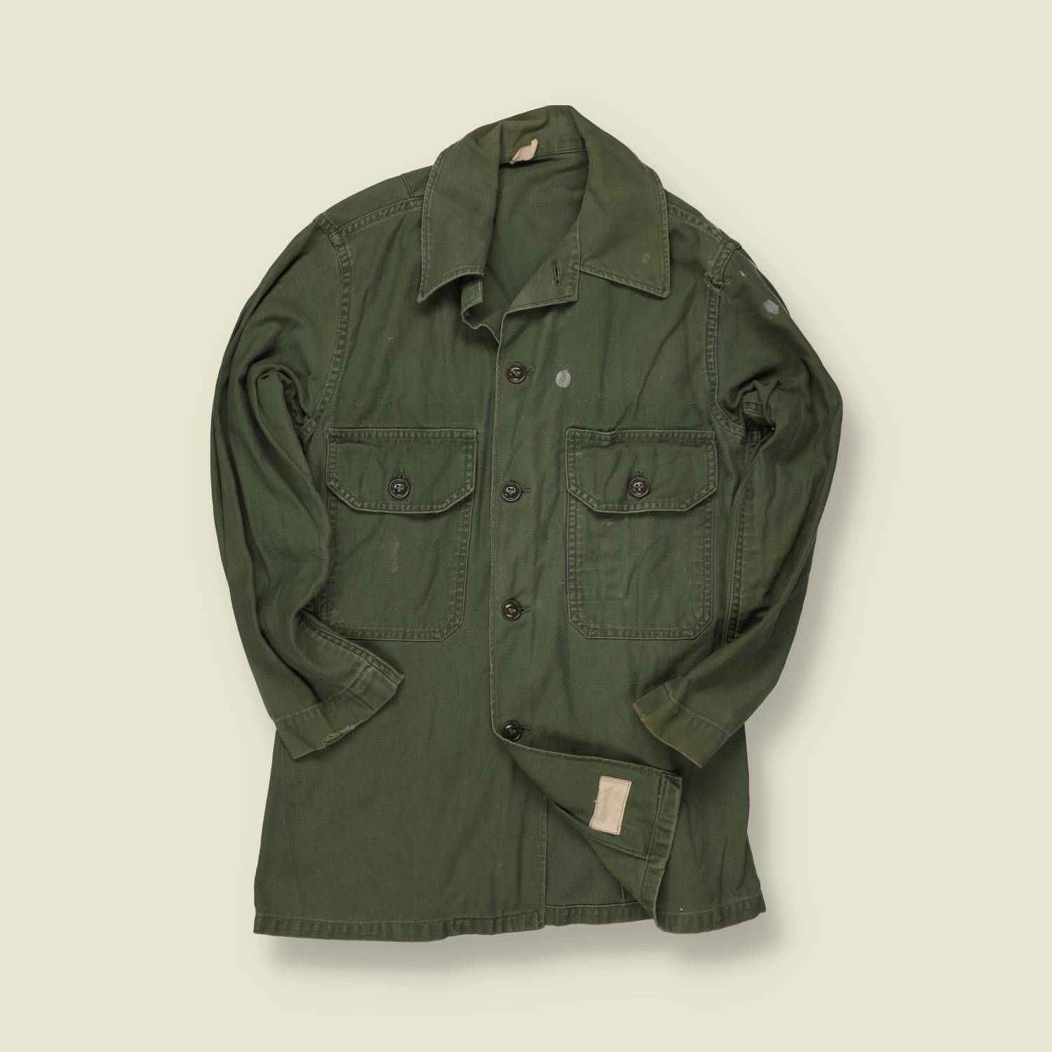 Early 1950s U.S. Army OG-107 Utility Shirt – First Pattern -  XS