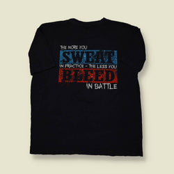 2000s Aussie T-Shirt – Sweat/Bleed Motto Training Graphic – L/XL