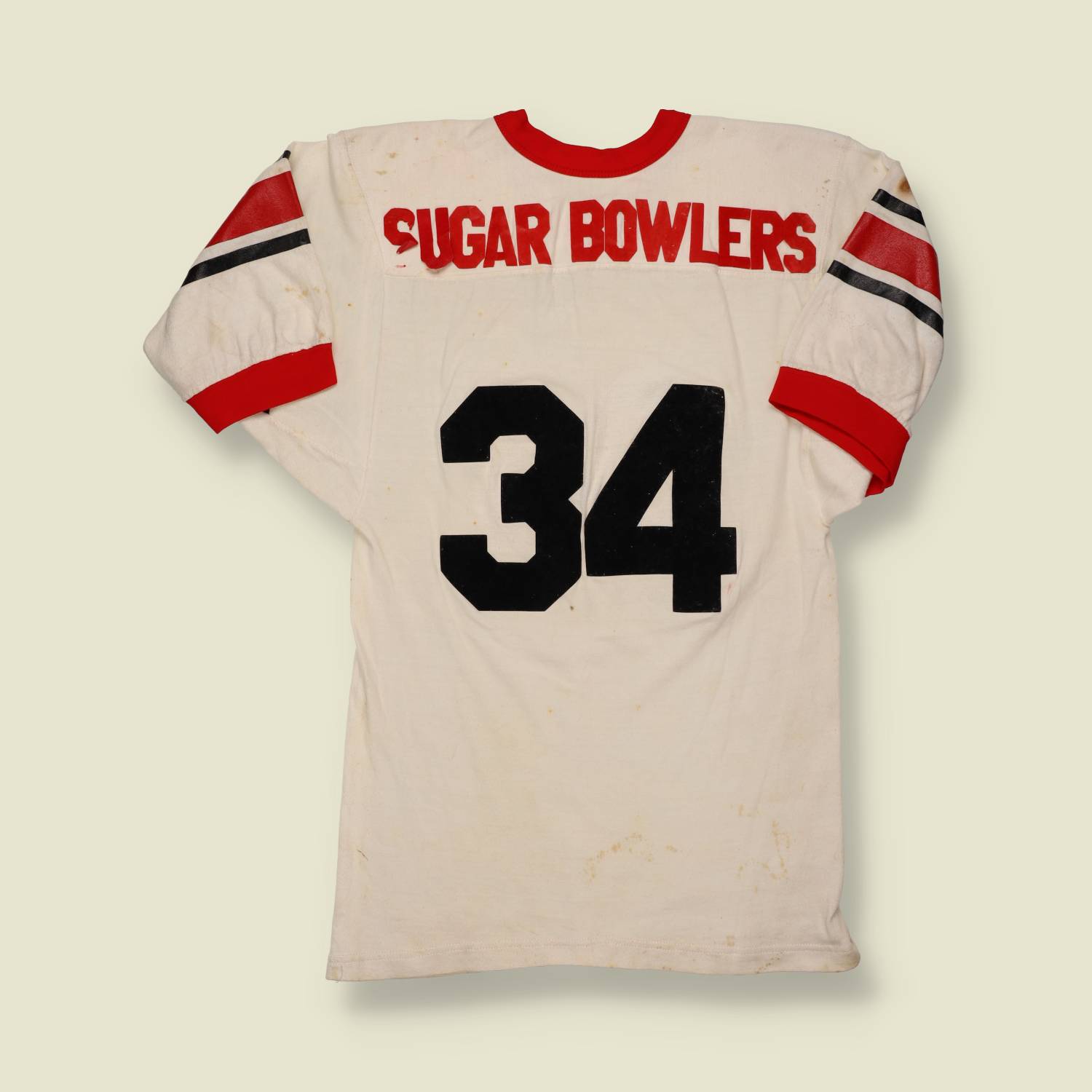 1970s U.S. Football Practice Jersey – Russell Athletic – #34 – White/Red - XXS