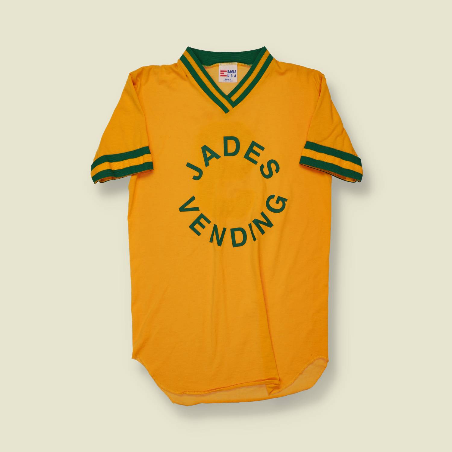 1970s U.S. Vending Team Jersey – Eagle – Yellow/Green - XS