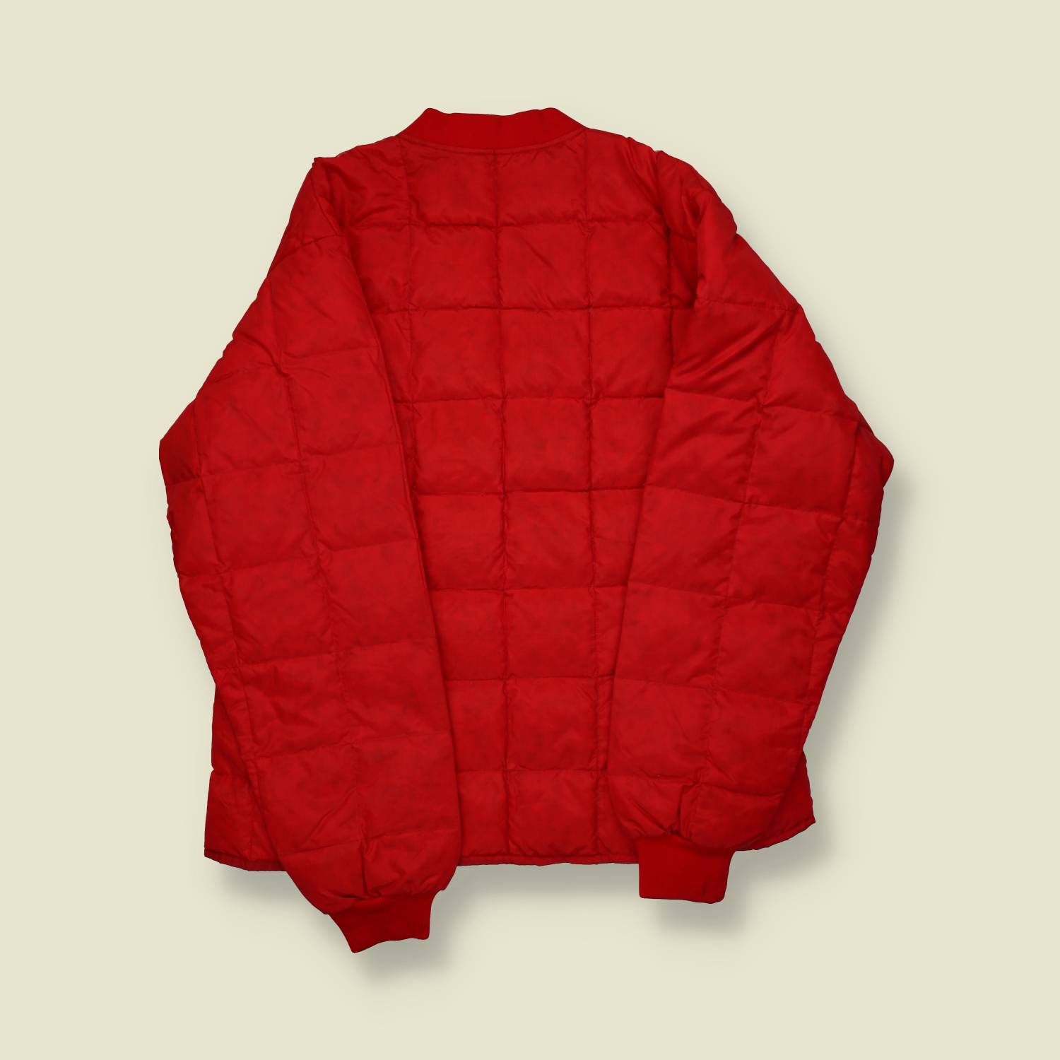 1970s U.S. Quilted Down Jacket – Herter’s Hudson Bay – Red - S/M