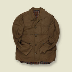 1970s U.S. Hunting Jacket – Canvas & Flannel Lined – Brown - S/M