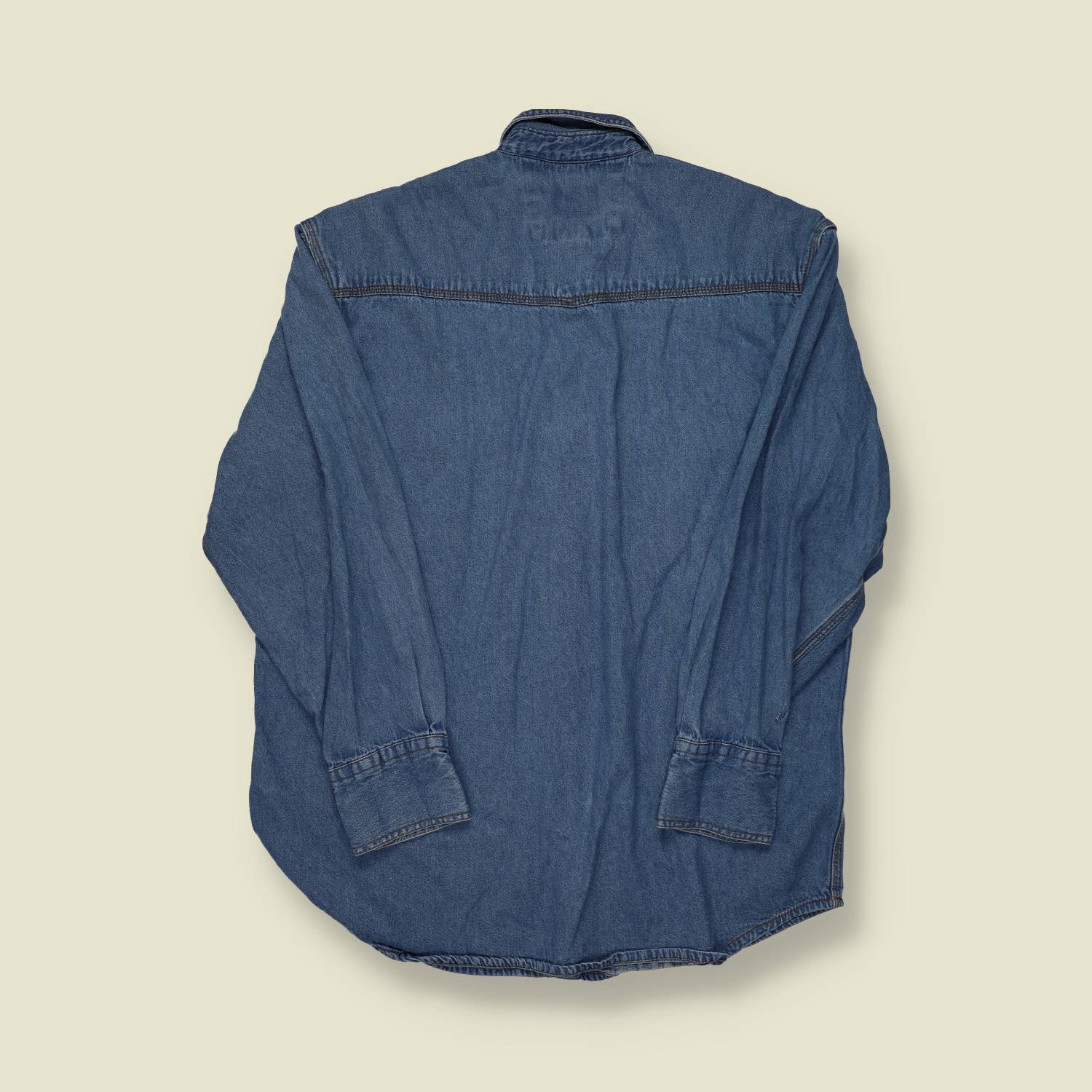 1990s Key Denim Western Shirt – Snap Front - L