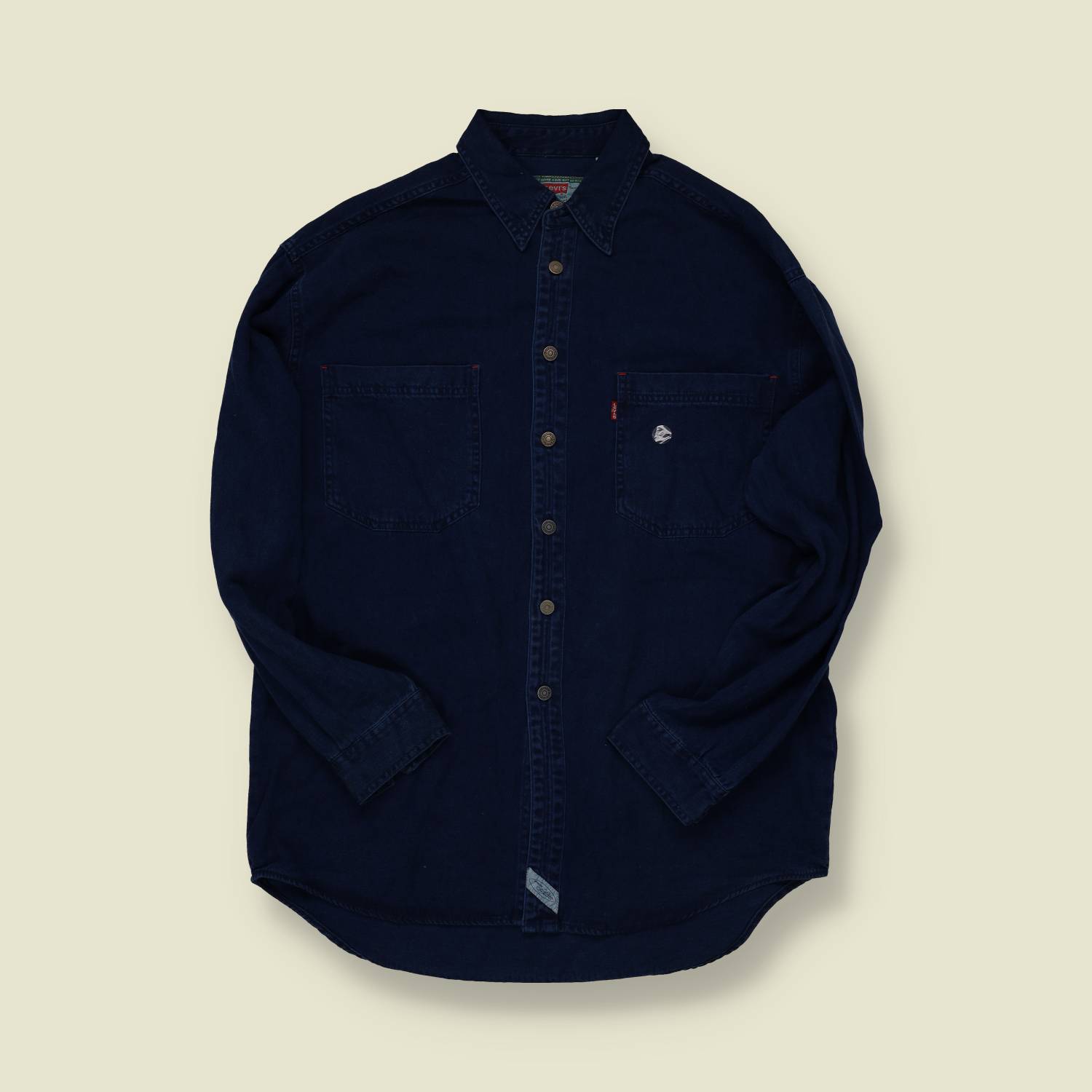 1990s Levi’s Deadstock Denim Work Shirt – Navy - M/L