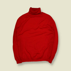 1980s | Roll Neck Knit | Red – XS