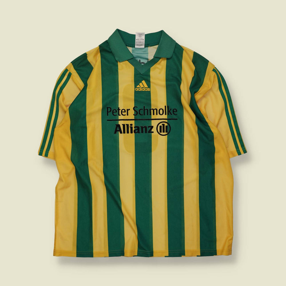 1990s | Adidas | Deadstock Football Shirt | Green & Yellow – XXL