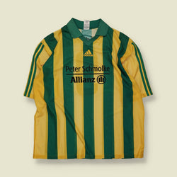 1990s | Adidas | Deadstock Football Shirt | Green & Yellow – XXL