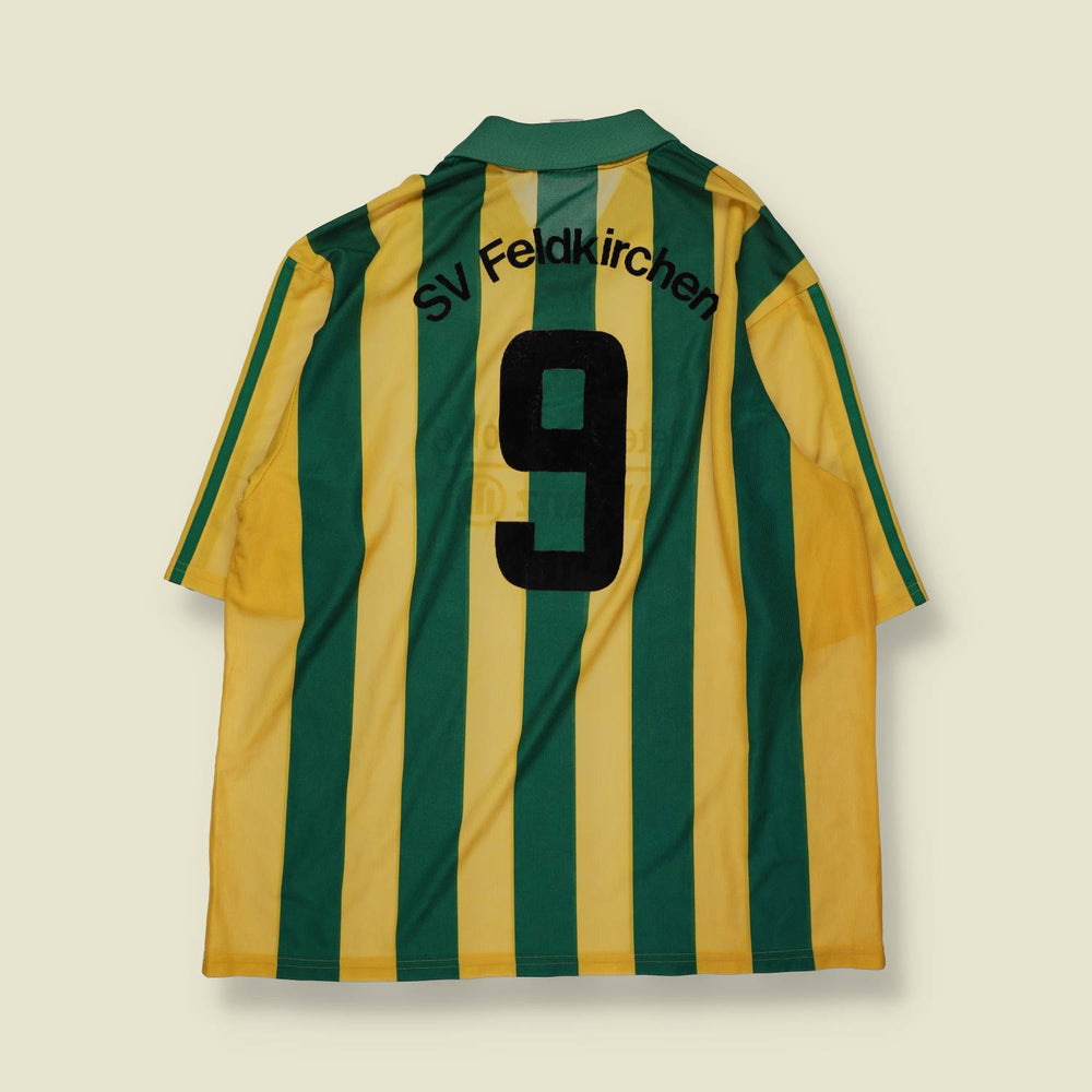 1990s | Adidas | Deadstock Football Shirt | Green & Yellow – XXL