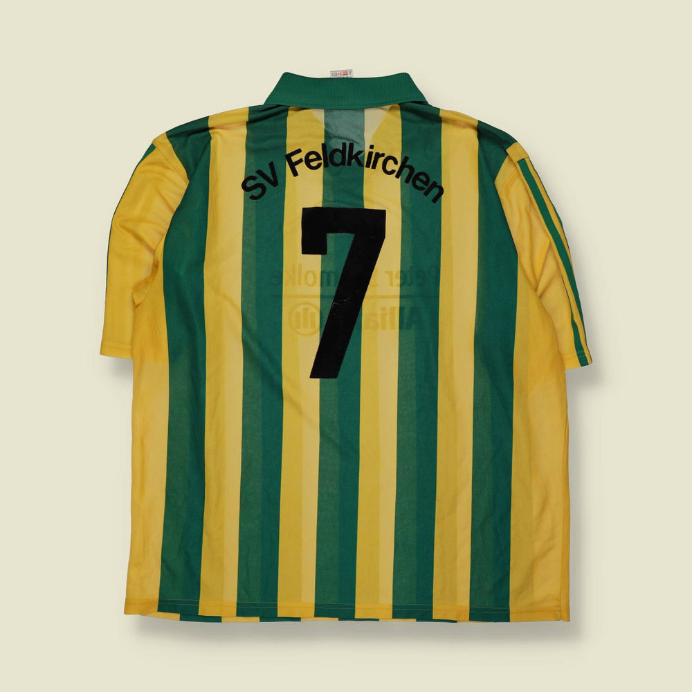 1990s | Adidas | Deadstock Football Shirt | Green & Yellow – XXL