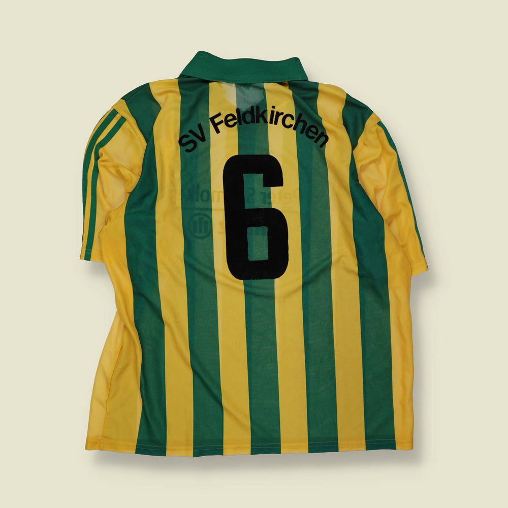 1990s | Adidas | Deadstock Football Shirt | Green & Yellow – XXL