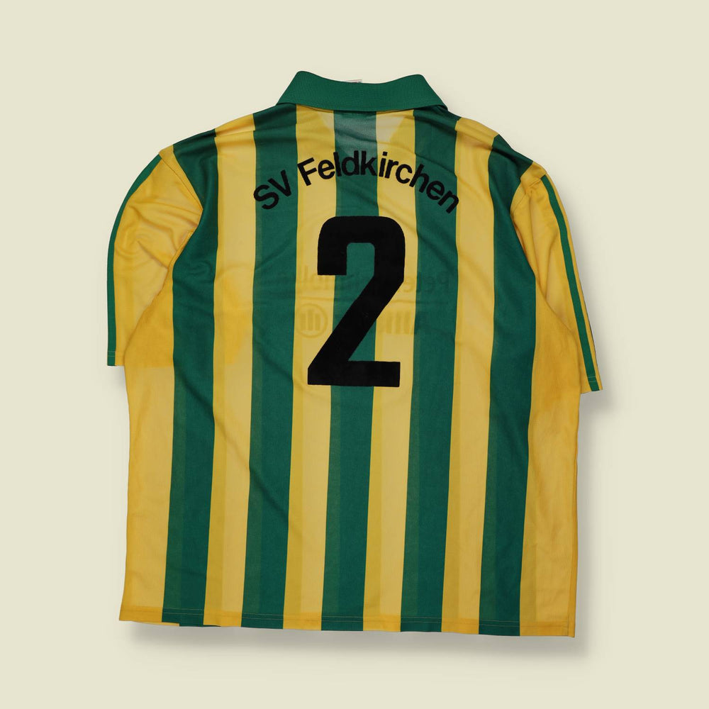 1990s | Adidas | Deadstock Football Shirt | Green & Yellow – XXL