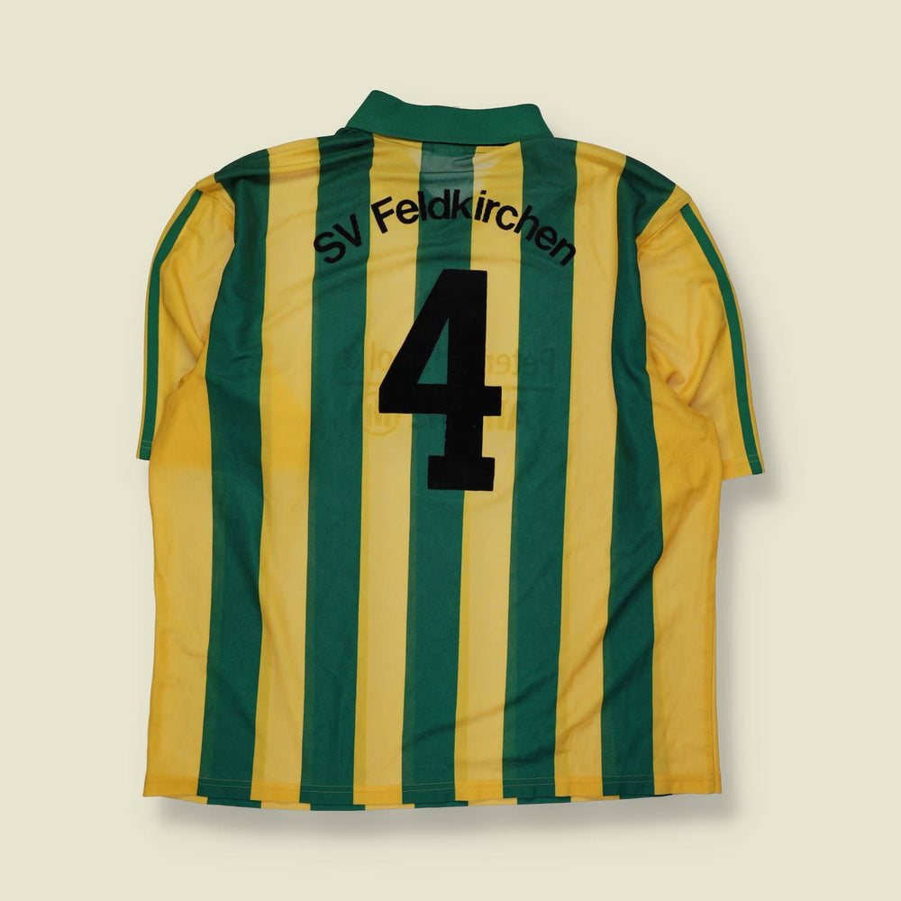 1990s | Adidas | Deadstock Football Shirt | Green & Yellow – XXL