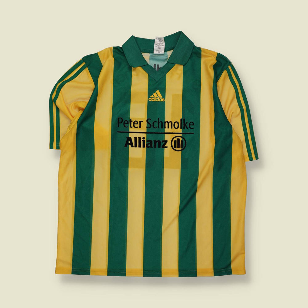 1990s | Adidas | Deadstock Football Shirt | Green & Yellow – XXL