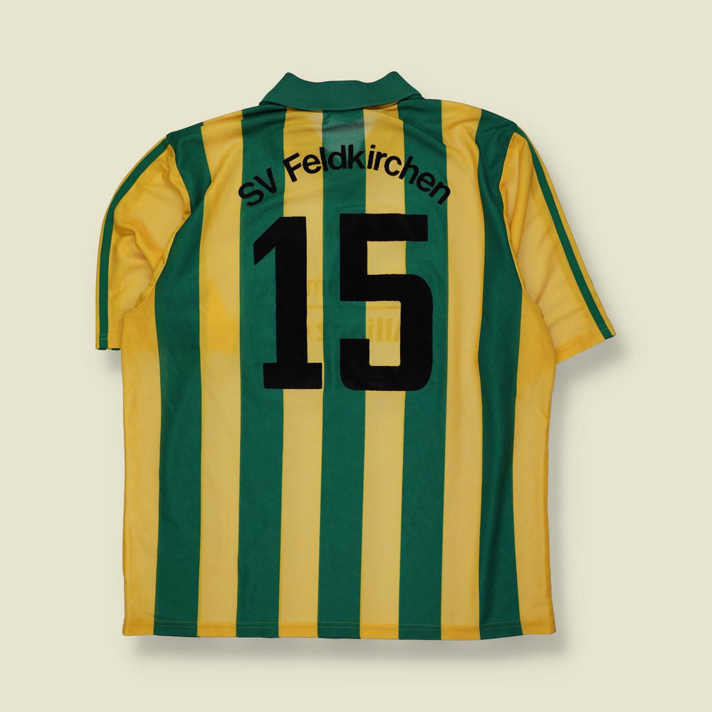 1990s | Adidas | Deadstock Football Shirt | Green & Yellow – XXL