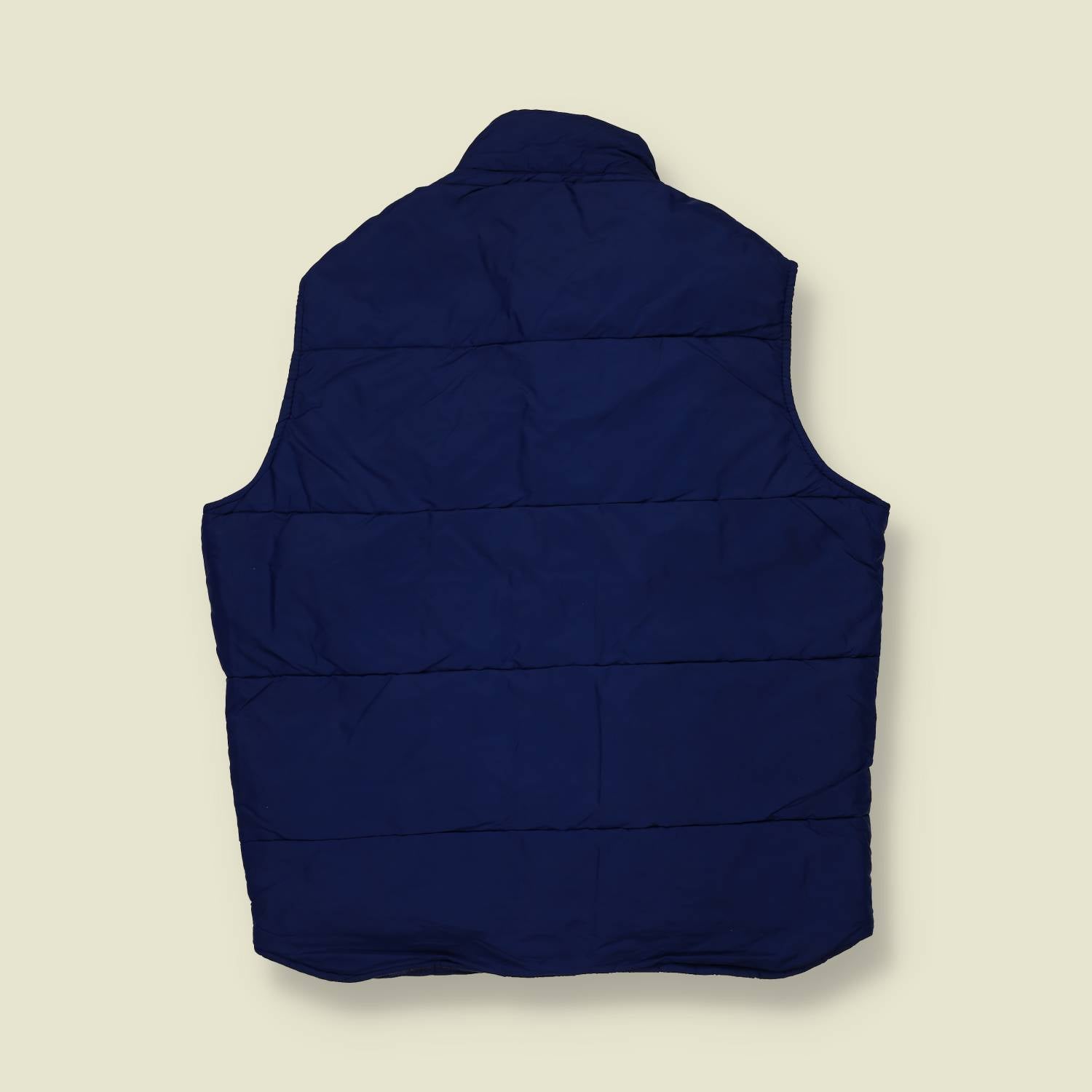 1980s | Quilted Padded Gilet | Royal Blue – S