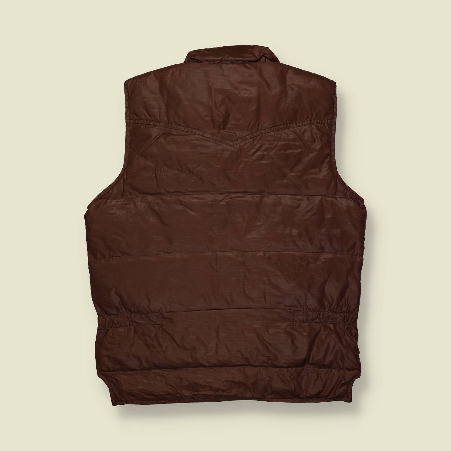 1970s-80s | Pack In | Western Padded Gilet – Brown - XL