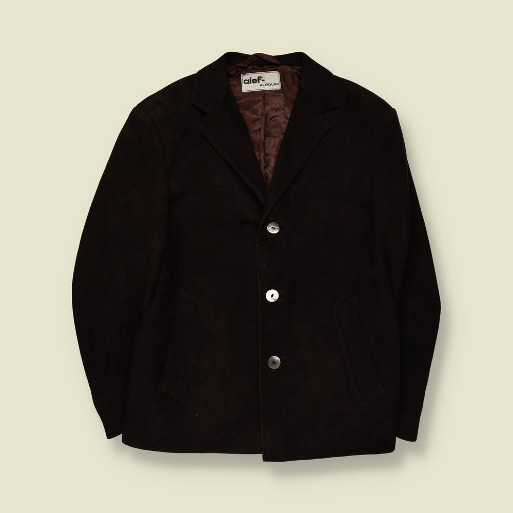 1960s | Alef Kleidling | Leather Blazer | Dark Brown - M