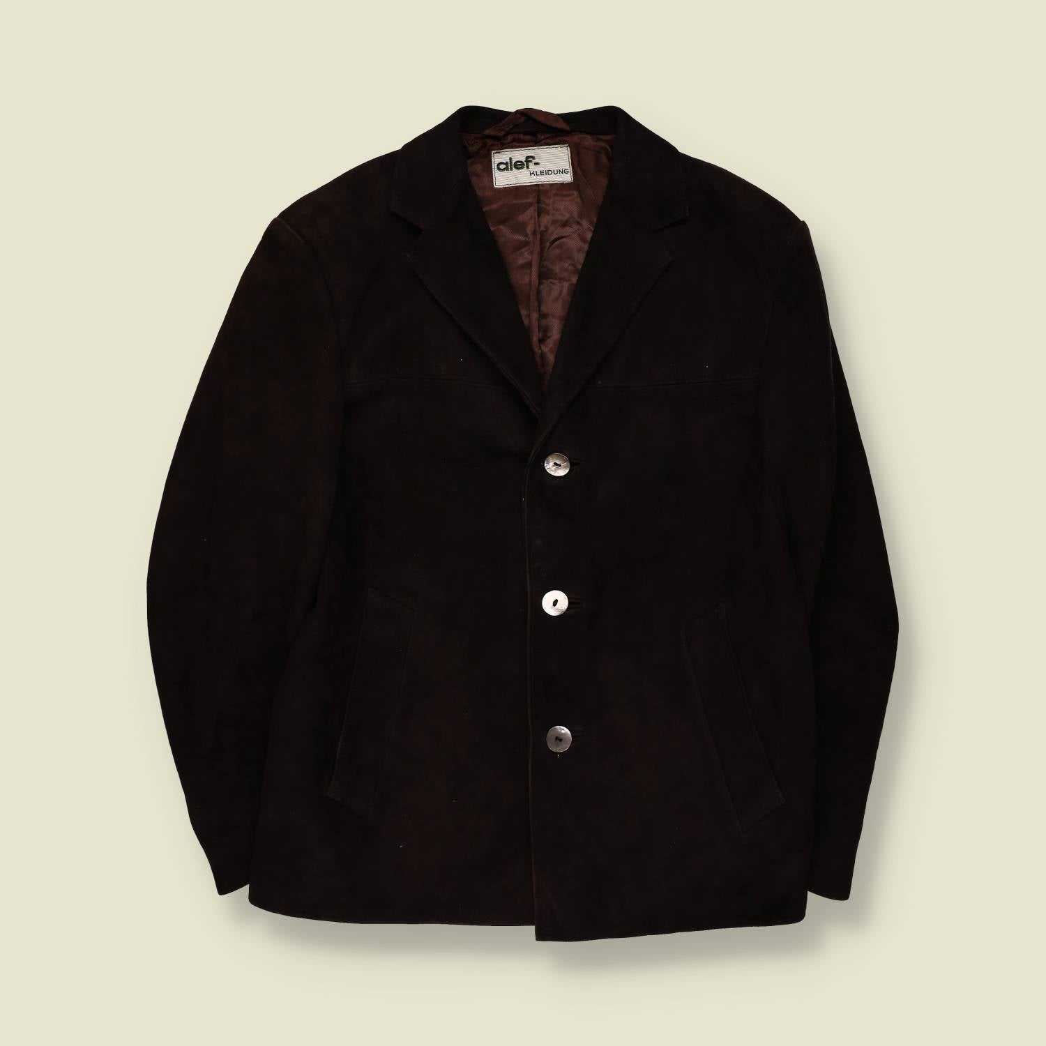 1960s | Alef Kleidling | Leather Blazer | Dark Brown - M