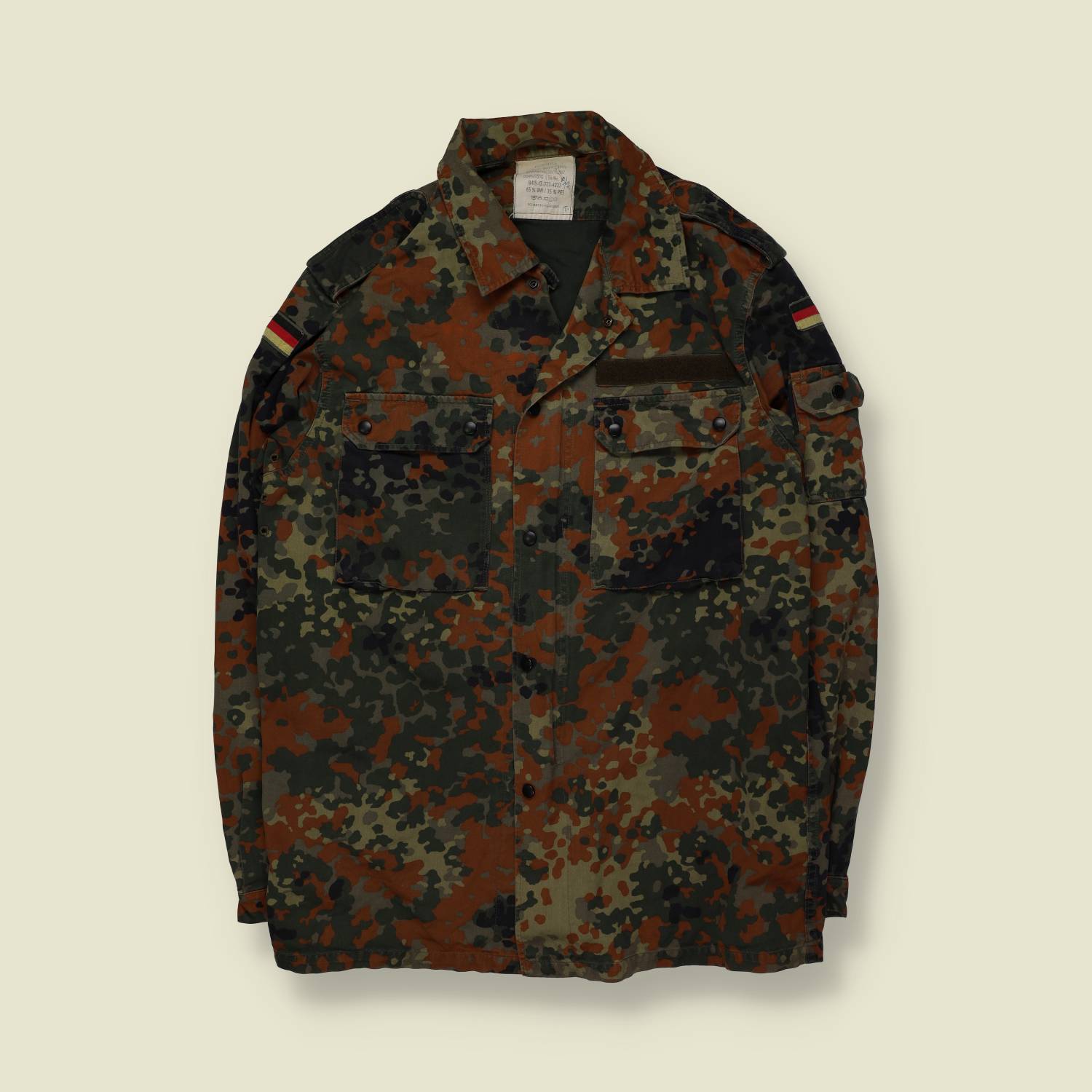 1999 | German Army Bundeswehr | Field Jacket Shirt | Flecktarn Camo - S