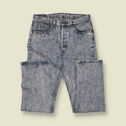 1980s–1990s | Levi’s | 501 Jeans | Acid Wash Blue | Made In USA - w32
