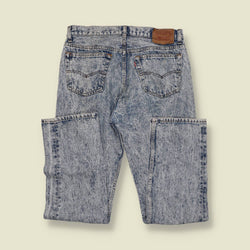 1980s–1990s | Levi’s | 501 Jeans | Acid Wash Blue | Made In USA - w32