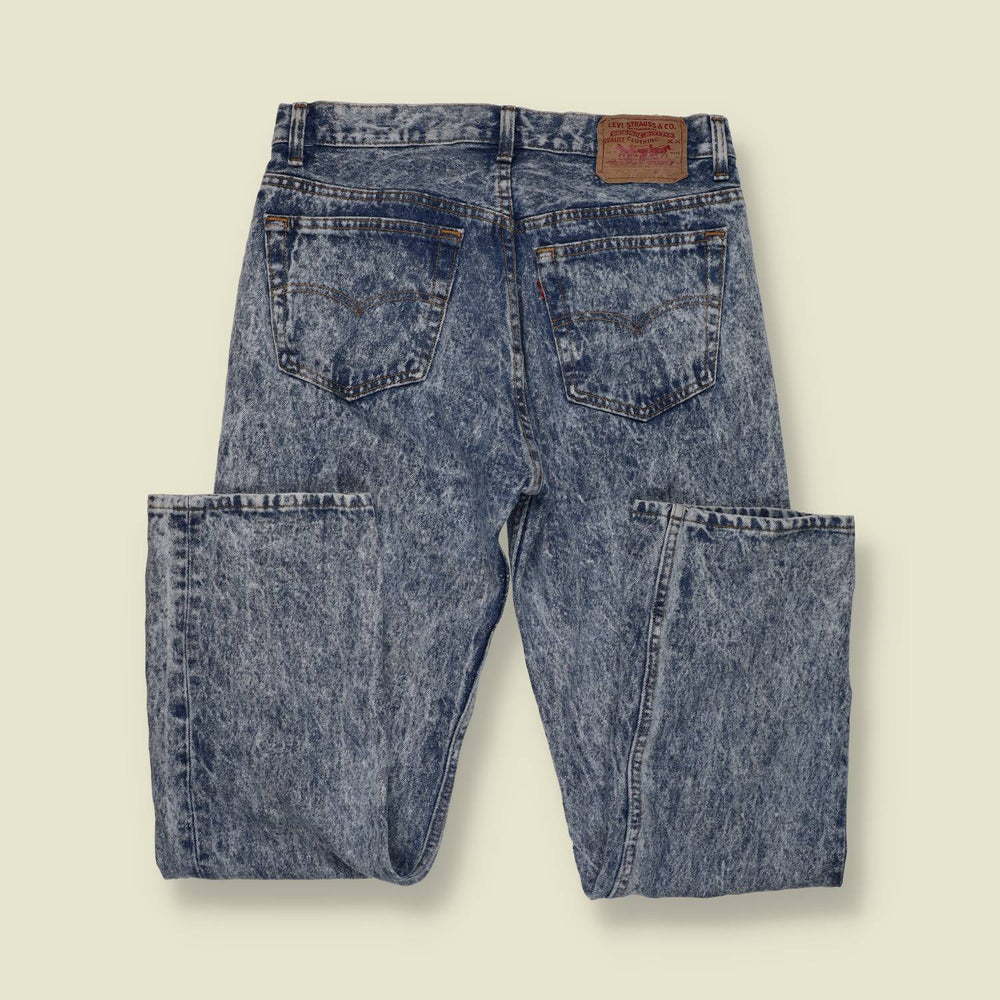 1980s–1990s | Levi’s | 501 Jeans | Dark Acid Wash | Made In USA - w32