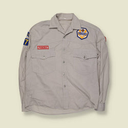 1980s | Pioneros | Patch Work Shirt | Stone - S
