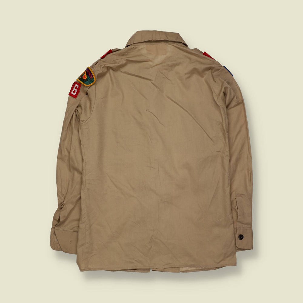1980s–1990s | Boy Scouts of America | Patch Uniform Shirt | Khaki - XS