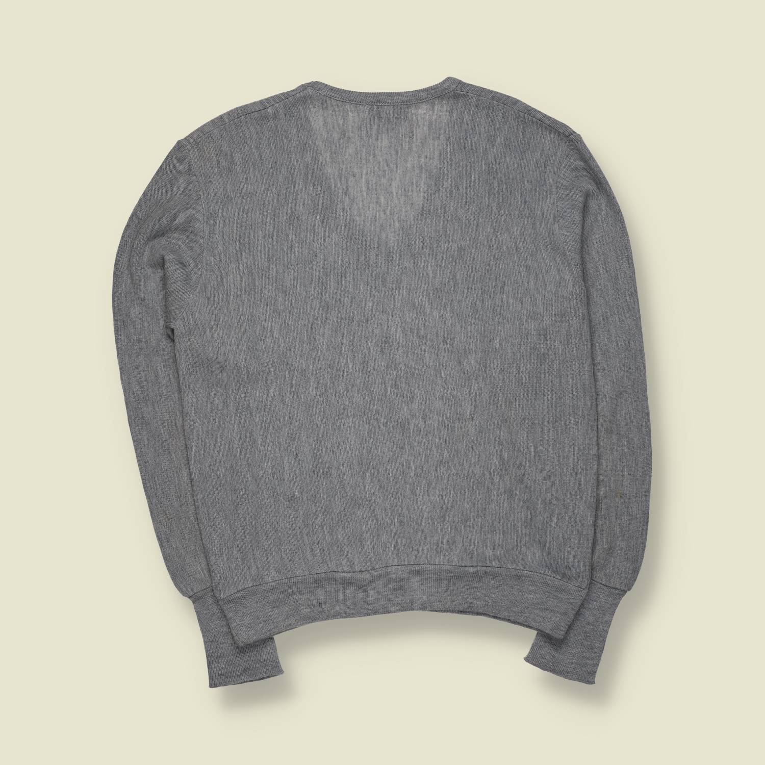 1970s | Royal Golf | V-Neck Jumper | Grey | Made In USA – S