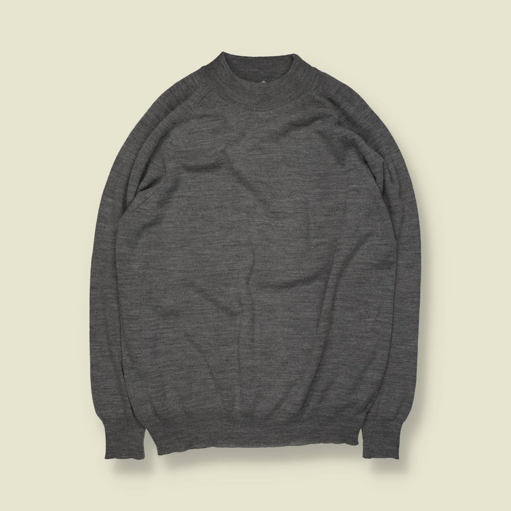 1980s | Brica | Crew Neck Knit | Grey – L