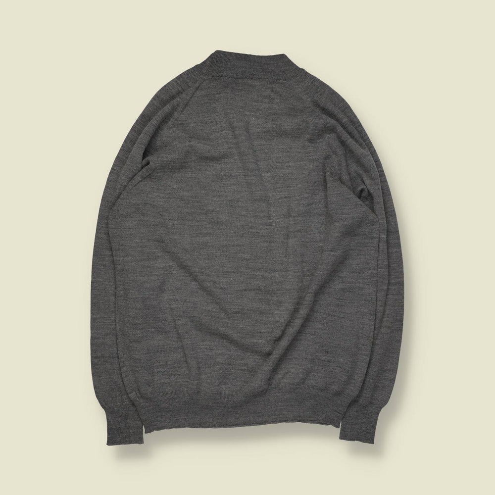 1980s | Brica | Crew Neck Knit | Grey – L